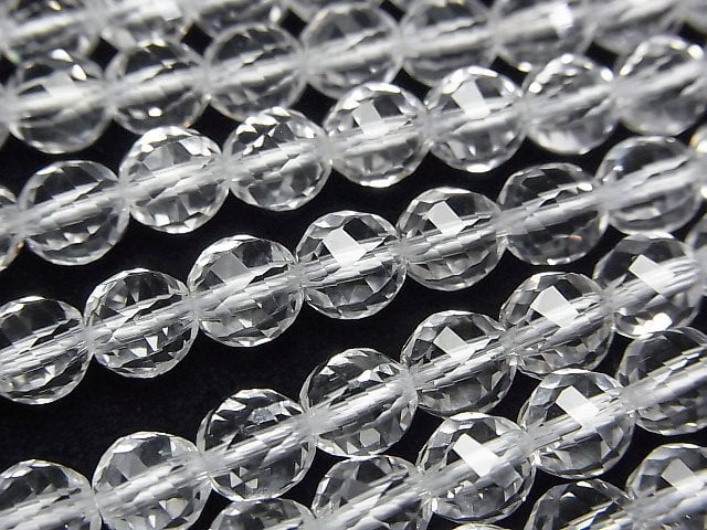 [Video]High Quality! Crystal AAA Twist 72Faceted Round 6mm 1/4 or 1strand beads (aprx.15inch/37cm)