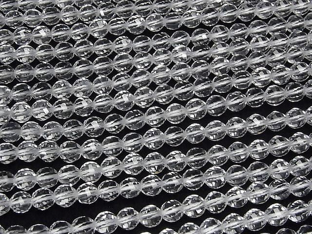 [Video] High Quality! Crystal AAA Twist 72-Faceted Round 6mm 1/4 or 1-strand beads (approx. 15 inches/37 cm)