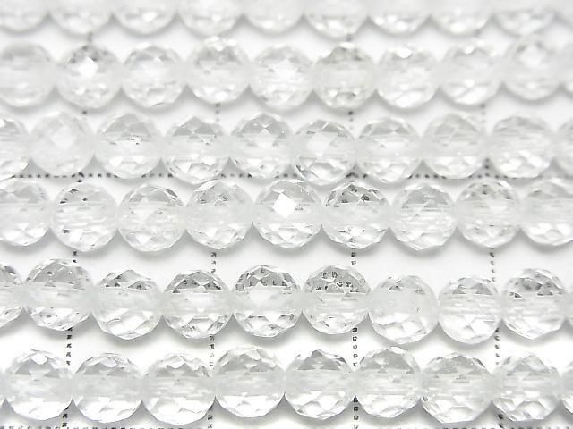 [Video] High Quality! Crystal AAA 64-Faceted Round 5mm 1-Strand Beads (approx. 15 inches/37 cm)