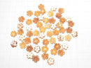 [Video] Orange Shell AAA Flower 10mm Center Hole 3pcs