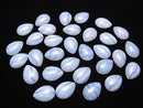 [Video] Blue Lace Agate AAA Pear Shape Cabochon 25x18mm 2pcs