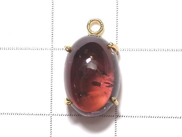 [Video] [One of a kind] High Quality Pink Tourmaline AAA Bezel Setting 18KGP 1pc NO.38