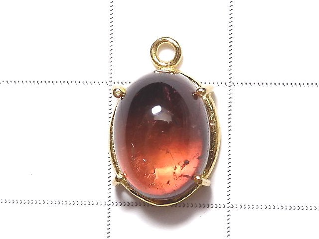 [Video] [One of a kind] High Quality Pink Tourmaline AAA Bezel Setting 18KGP 1pc NO.39