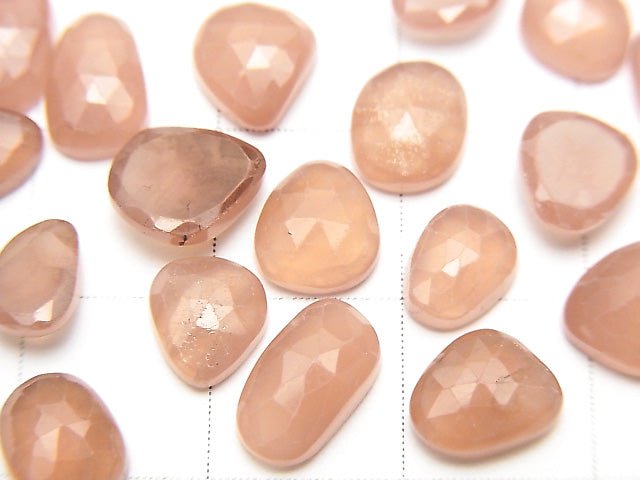 [Video] Peru Rhodochrosite AA ++ Undrilled Freeform Single Sided Rose Cut 5pcs