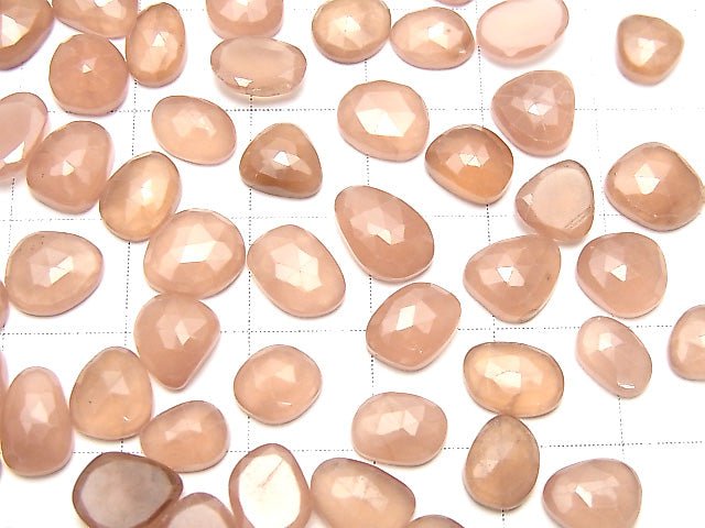 [Video] Peru Rhodochrosite AA ++ Undrilled Freeform Single Sided Rose Cut 5pcs