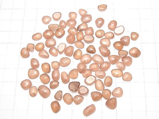 [Video] Peru Rhodochrosite AA ++ Undrilled Freeform Single Sided Rose Cut 5pcs