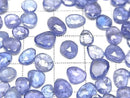 [Video] High Quality Tanzanite AAA - Loose Stone, Freeform, Single-Sided Rose Cut, 5pcs