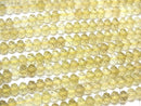 High Quality!  Lemon Quartz AAA Faceted Button Rondelle 6x6x4mm half or 1strand beads (aprx.15inch/36cm)