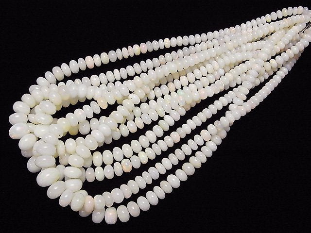 [Video] Ethiopia Opal AA++ Rondelle 1strand beads (aprx.17inch/42cm)