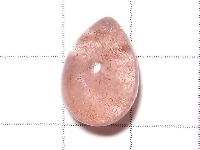 [Video] [One of a kind] Natural Strawberry Quartz AAA Cabochon 1pc NO.87