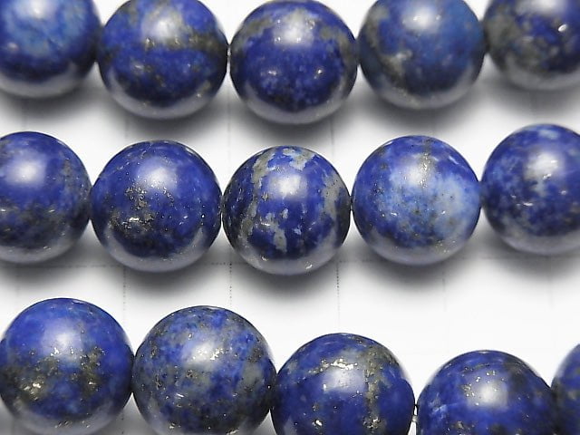 [Video] Lapis lazuli AA Round 12mm [2mm hole] half or 1strand beads (aprx.14inch / 35cm)