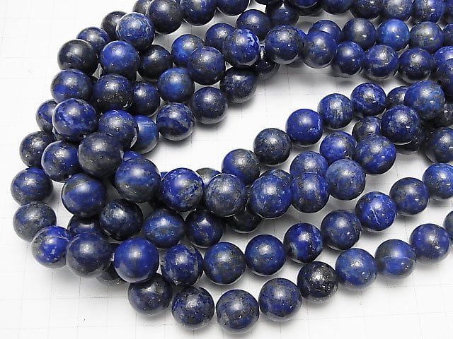 [Video] Lapis lazuli AA Round 14mm [2mm hole] half or 1strand beads (aprx.14inch / 35cm)