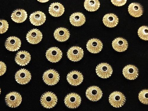14KGF Rondelle  6x3.5mm 2pcs