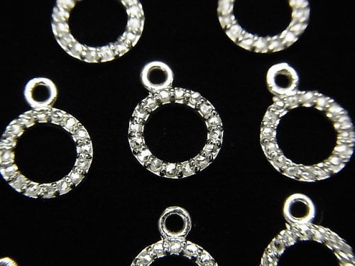 Charm & Parts, Coin, Diamond Gemstone Beads