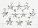 [Video] Diamond Star Charm 9x9x1.5mm Silver925 1pc