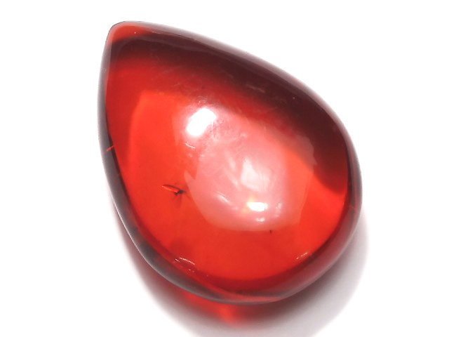 Amber, One of a kind, Pear Shape, Undrilled (No Hole) One of a kind
