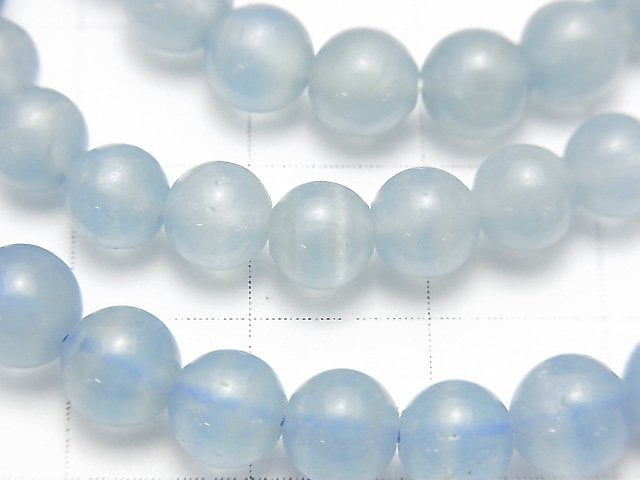 [Video] Natural Blue Calcite AA ++ Round 6mm 1strand (Bracelet)