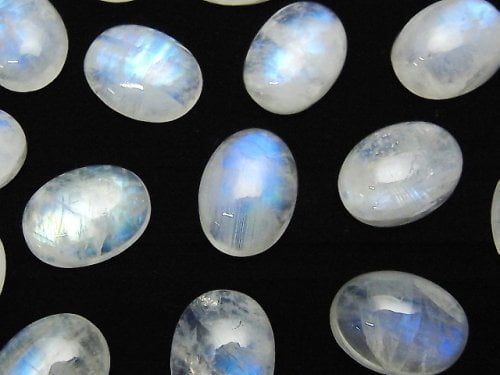 Cabochon, Rainbow Moonstone Gemstone Beads