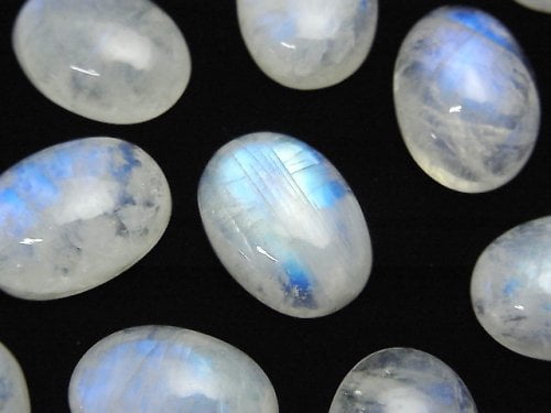 Cabochon, Rainbow Moonstone Gemstone Beads