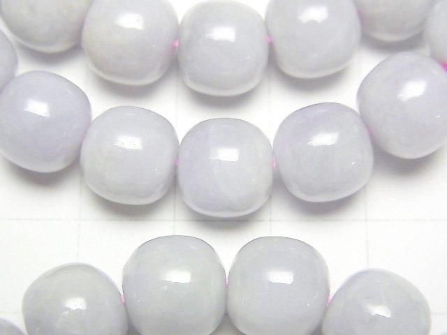 [Video] Lavender Jadeite AAA - Semi Round 10mm Bracelet