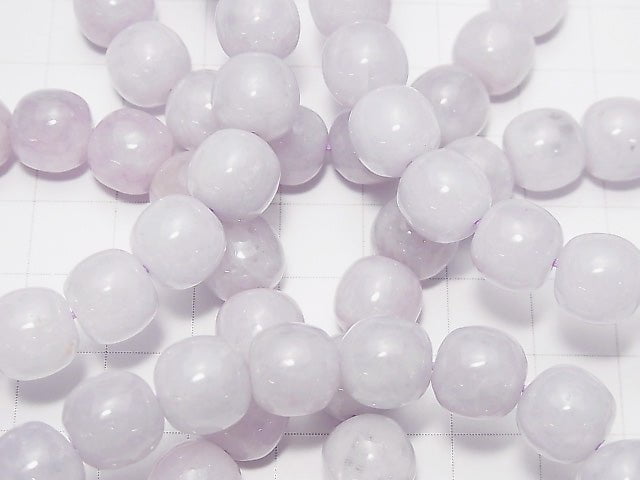 [Video] Lavender Jadeite AAA- Semi Round 10mm Bracelet