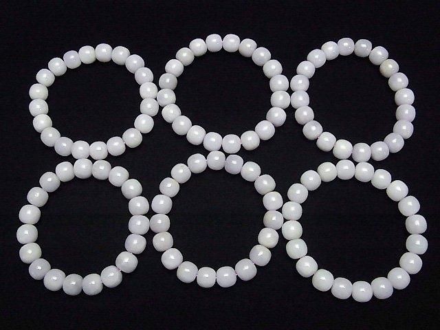 [Video] Lavender Jadeite AAA - Semi Round 10mm Bracelet