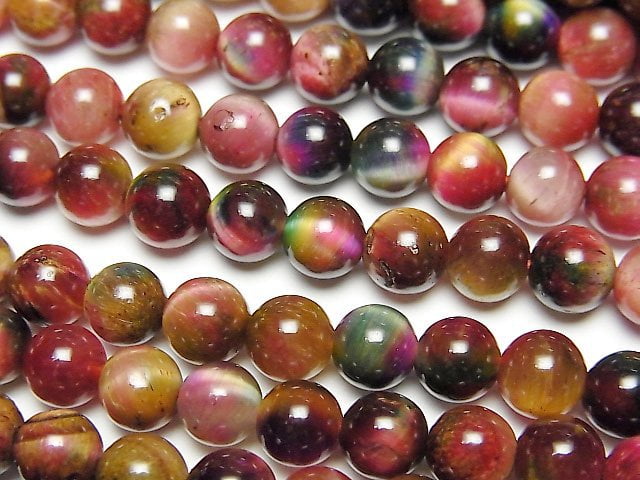 Round, Tiger's Eye Gemstone Beads