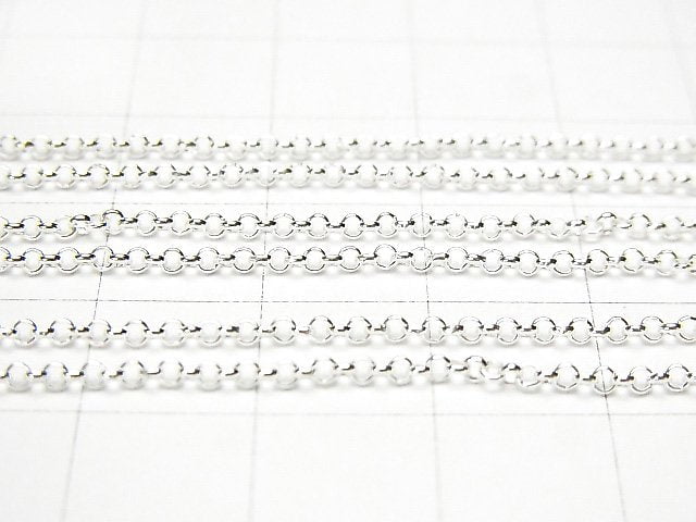 Silver925 Rolo Chain Approx 1.6mm Pure Silver Finish 10cm
