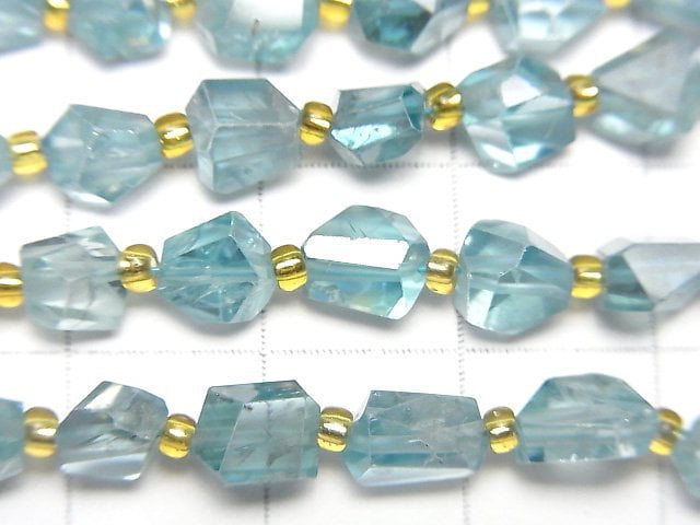 Natural Blue Zircon AAA- Faceted Nugget [M 18cm