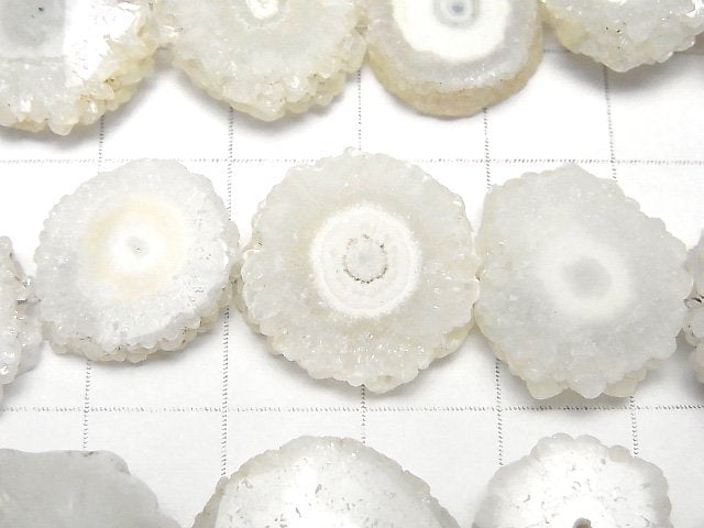 [Video] Indian Solar Quartz (Stalactite) Slice Nugget [S size] 1strand (10pcs )