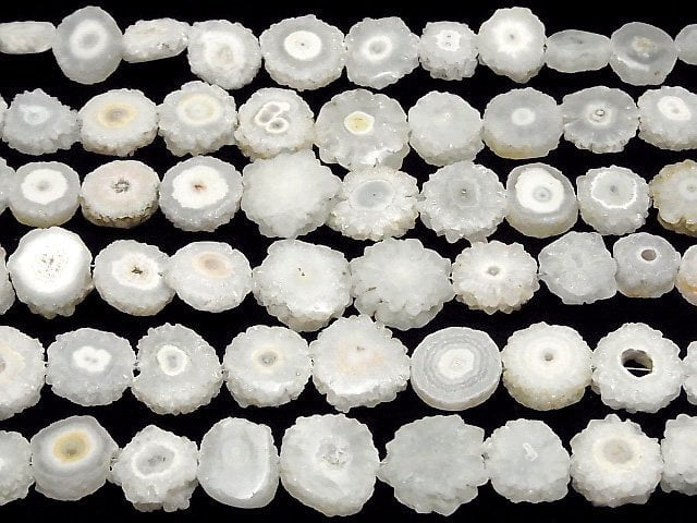 [Video] Indian Solar Quartz (Stalactite) Slice Nugget [S size] 1strand (10pcs )