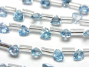 [Video]High Quality Swiss Blue Topaz AAA- Triangle Faceted 4x4mm half or 1strand (18pcs)