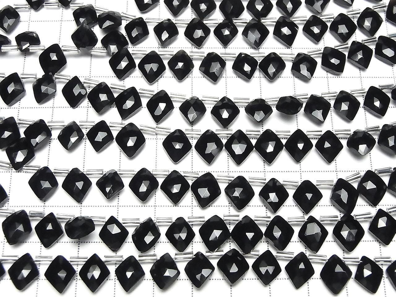 Onyx Haute Qualité AAA Forme Diamant 10x8mm 1 rang de perles (18 pièces)