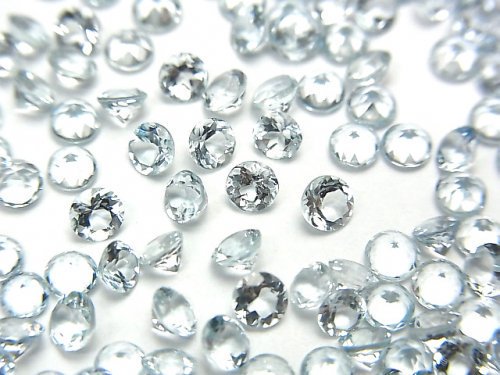 Aquamarine, Undrilled (No Hole) Gemstone Beads
