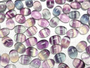 [Video]Fluorite AAA Oval Cabochon 14x10mm 3pcs