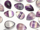 [Video]Fluorite AAA Pear shape Cabochon 14x10mm 3pcs
