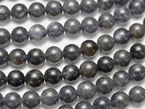 Iolite, Round Gemstone Beads