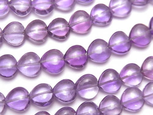 Amethyst, Heart Gemstone Beads