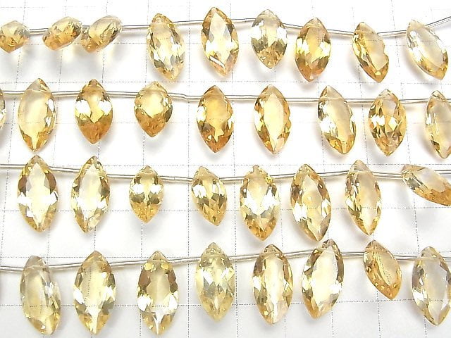 [Video] High Quality Citrine AAA Marquise Faceted 16x8mm half or 1strand (8pcs)