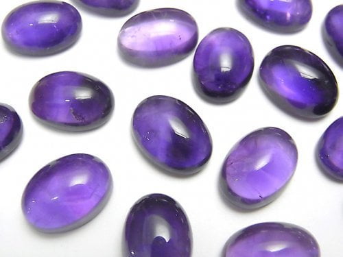 [Video] High Quality Amethyst AAA- Oval Cabochon 14x10mm 2pcs