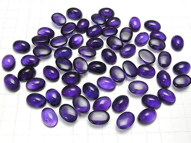 [Video] High Quality Amethyst AAA- Oval Cabochon 14x10mm 2pcs