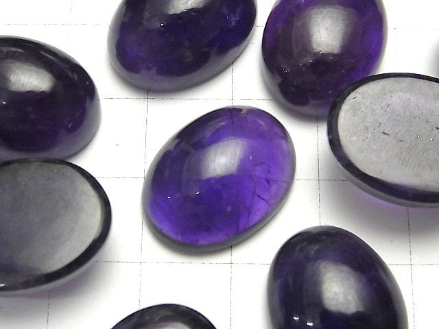 [Video] Zambia Amethyst AA++ Oval Cabochon 20x15mm 1pc