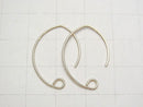 14KGF Earwire 23x16mm 1pair