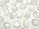 [Video] High Quality White Moonstone AAA Oval Rose Cut 8x6mm 5pcs