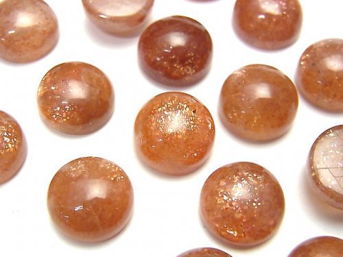 Cabochon, Sunstone Gemstone Beads