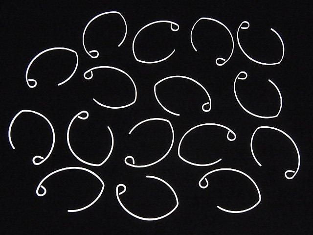 Silver925  Earwire 24x17mm 1pair
