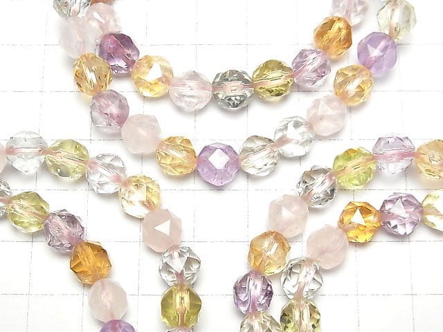 [Video]High Quality Mixed Stone AAA Star Faceted Round 8mm Bracelet