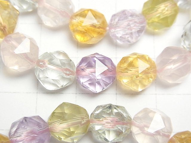 [Video]High Quality Mixed Stone AAA Star Faceted Round 10mm Bracelet