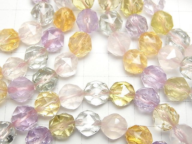 [Video]High Quality Mixed Stone AAA Star Faceted Round 10mm Bracelet