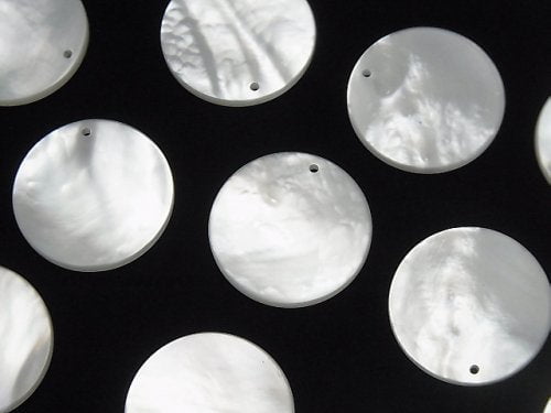 [Video] High Quality White Shell (Silver-lip Oyster) AAA Coin 18x18mm 2pcs